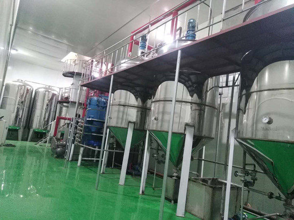 陜西渭南玉米油加工設備安裝現(xiàn)場